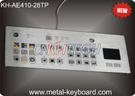 Touchpad 28 Tombol Keyboard Logam Industri Tombol Kotak Matriks Datar