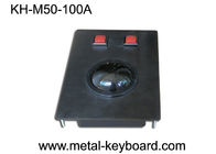 Metal Panel Mount Industrial Menunjuk Perangkat Trackball Mouse Medis / Kelautan Diterapkan