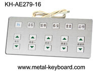 Keyboard Kios Logam anti korosif dengan bahan Stainless Steel