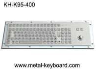 FCC 95 Keys Panel Mount Industrial Keyboard Dengan Tata Letak PC Standar Trackball