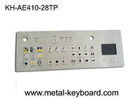 Rugged Kios Metal Symbol Keyboard Stainless Steel 28 Tombol Dengan Touchpad