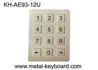Disesuaikan Keypad Numeric Stainless Steel USB Interface Logam Dome Connect PCB Key