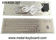 Logam Panel Mount Industri Komputer Keyboard Laser Trackball Mouse Type