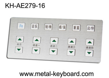 Keyboard Kios Stainless Steel yang kokoh untuk mesin karaoke mandiri